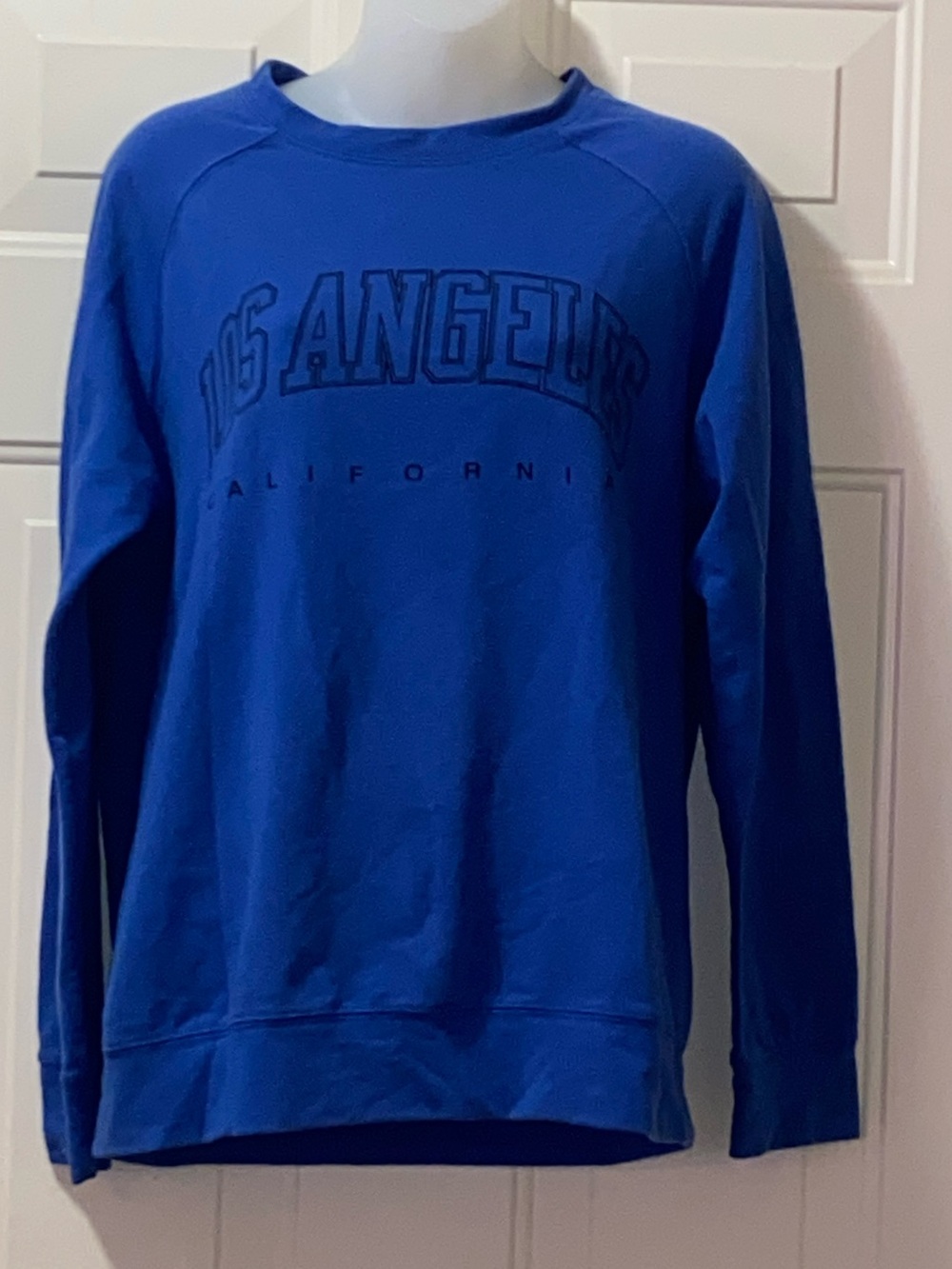 Blue Los Angeles Graphic Men's Sweatshirty Size S